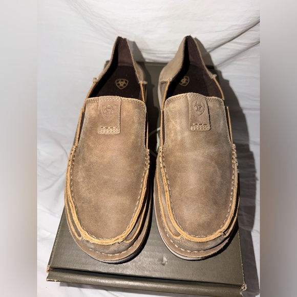 Ariat Other - Ariat Men's Tan Leather Slip-On Loafers